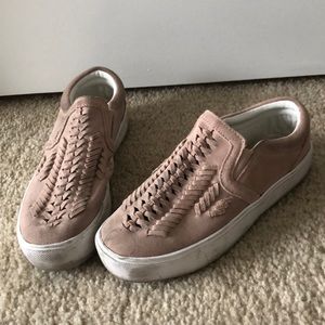 Pink sneakers